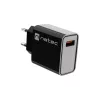 Natec Ribera NUC-2058 cargador de pared, 18 W, 1x USB-A, hasta 3 A, Quick Charge 3.0, Samsung AFC, Huawei FCP/SCP, negro