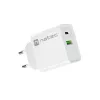 Cargador rápido de red NATEC RIBERA 12V 20W USB-C PD 3.0 + USB-A Samsung AFC blanco
