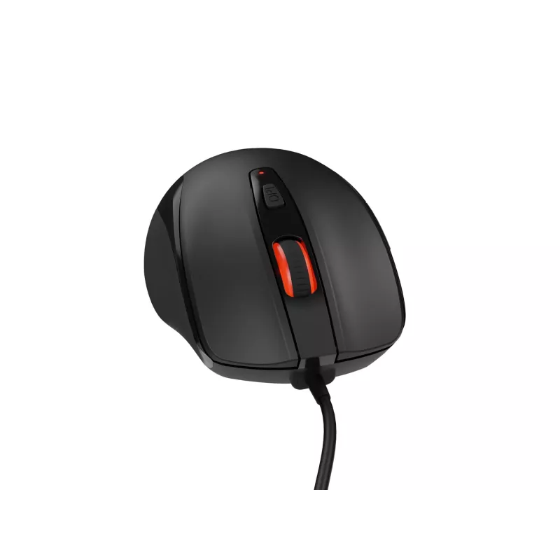 Ratón óptico con cable NATEC NMY-2047 USB Type-A, 4000 DPI, 6 botones, diestro, retroiluminación