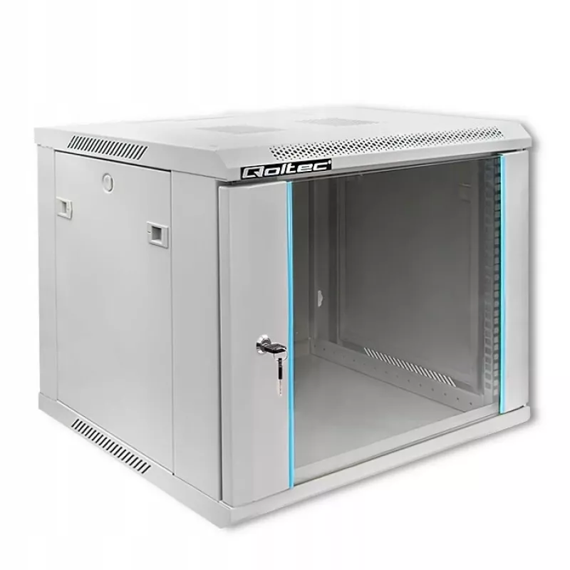Armario rack QOLTEC 19 pulgadas 9U 600x500x600 montaje en pared o suelo carcasa para servidor