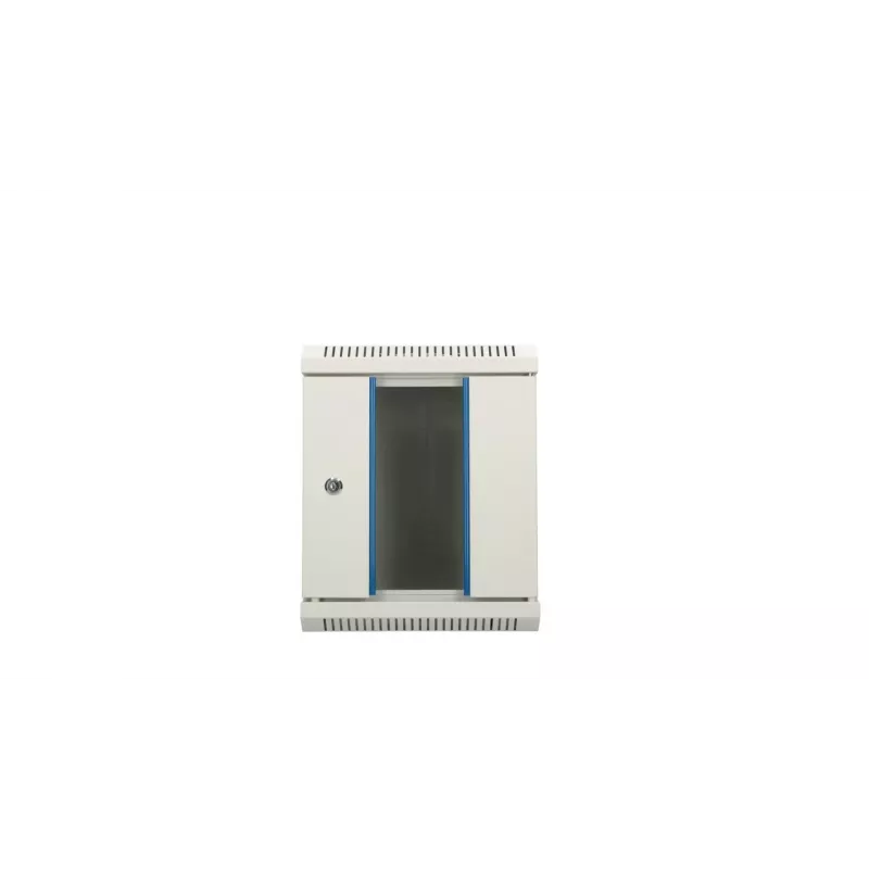 Armario de pared Extralink caja rack 6U 10 pulgadas gris cerradura con llave gestión de cables