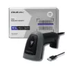 Lector de códigos de barras de mano QOLTEC 50863 — escáner 1D/2D, USB con cable, sensor LED, negro, 5V, cable de 1,8 m