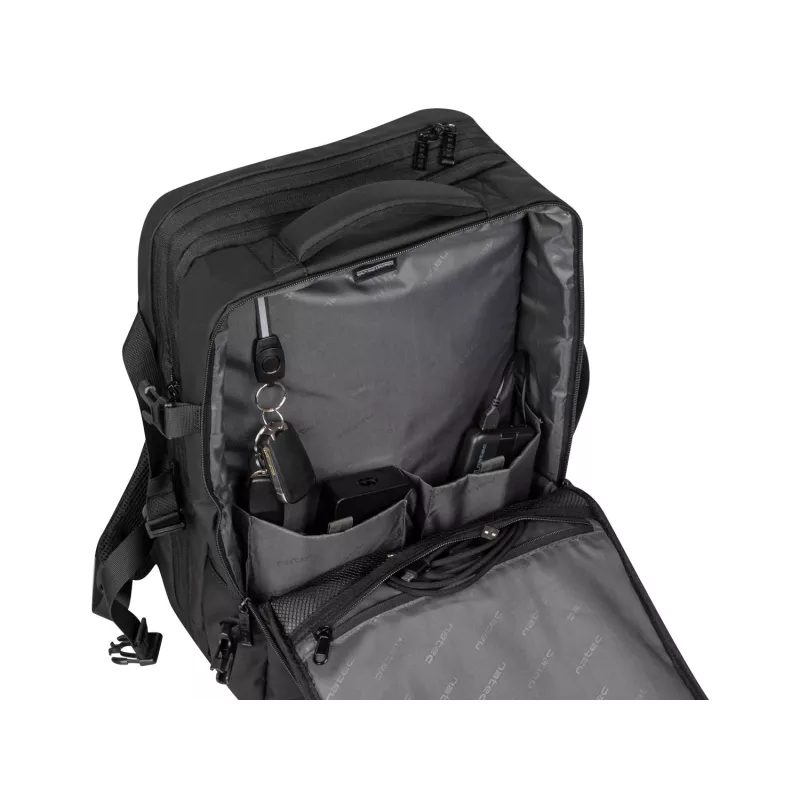Natec Camel Pro mochila para portátil 17,3 pulgadas, negro (NTO-2116)