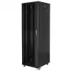 Lanberg FF01-6842-12BL armario rack de suelo de 19 pulgadas 42U, 600x800 mm, puerta de cristal, LCD, IP20, para montar, negro