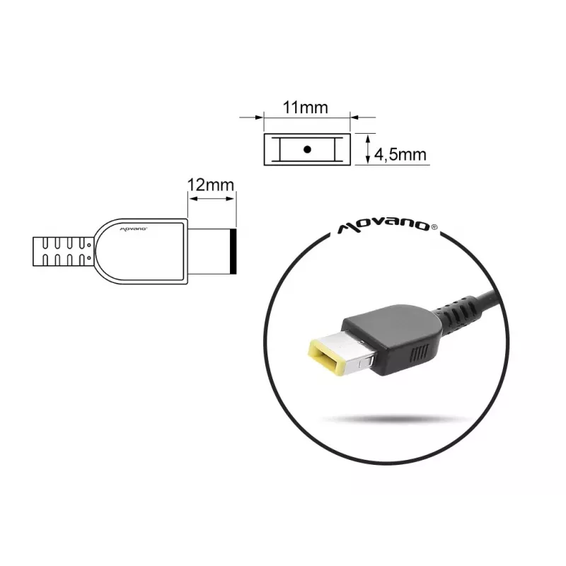 Fuente de alimentación Mitsu LENOVO 20V 2,25A ZM/LEN20225Y