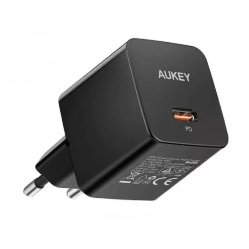 Cargador de pared Aukey PA-Y20S 20W USB-C Power Delivery, compacto, una conexión