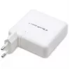 Qoltec Cargador GaN FAST 108W | 5-20V | 3-4.7A | USB C | blanco