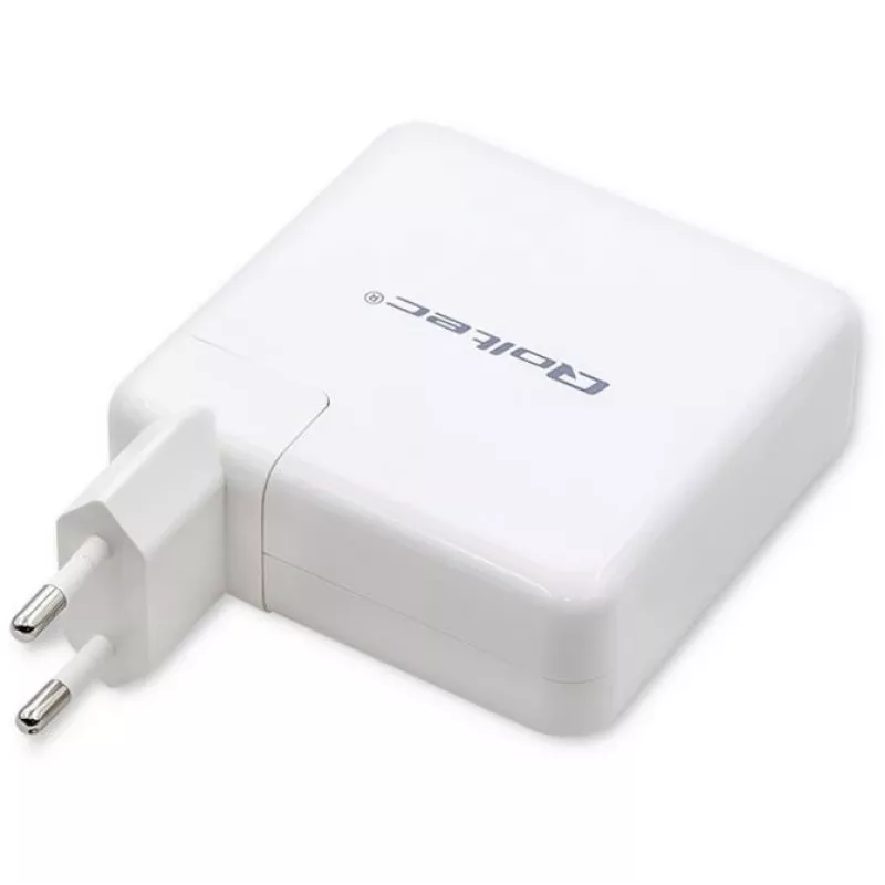 Qoltec Cargador GaN FAST 108W | 5-20V | 3-4.7A | USB C | blanco