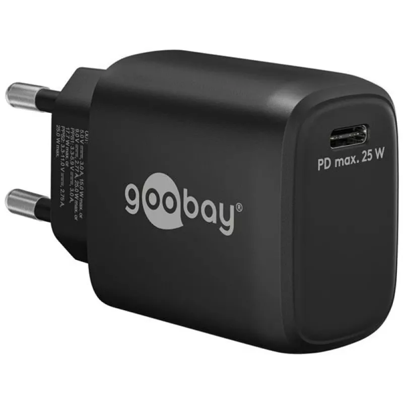 Goobay 65367 cargador interior AC para portátil smartphone tablet negro