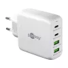 Goobay 64818 cargador para dispositivos móviles auriculares - portátil - smartphone blanco AC carga rápida interior (64818)