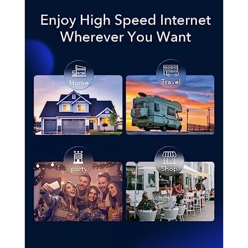Cudy Nuevo router WiFi 4G LTE Cat 6, chipset Qualcomm, router módem LTE, router celular 4G Dual SIM, WiFi de doble banda AC1200, 4 puertos Gigabit, OpenVPN, W