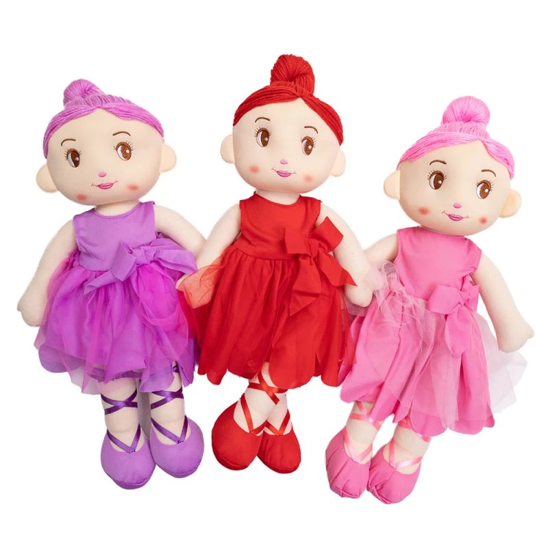Muñeca bailarina de peluche suave Ascato 121871 — peluche, aprox. 31 cm de altura