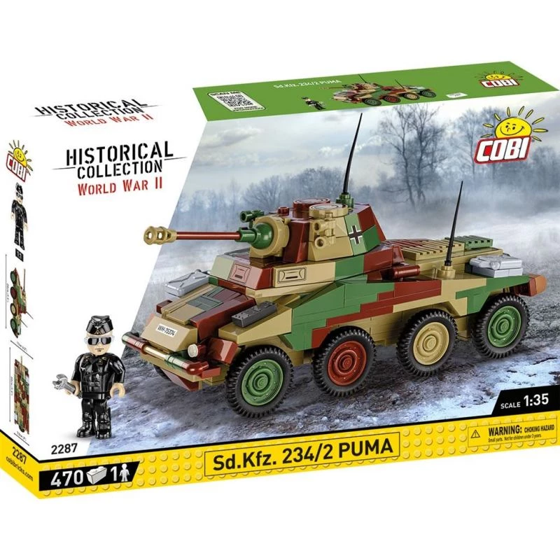Vehículo Cobi Historical Collection WWII Sd.Kfz 234/2 Puma, multicolor