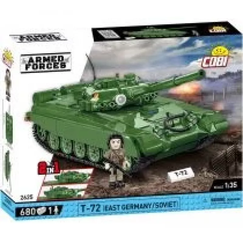 Set de bloques COBI T-72 Alemania Oriental/Soviético 680 piezas