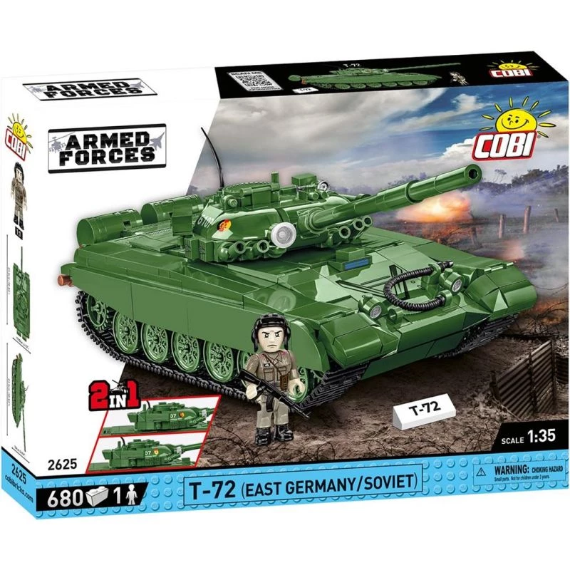 Set de bloques COBI T-72 Alemania Oriental/Soviético 680 piezas