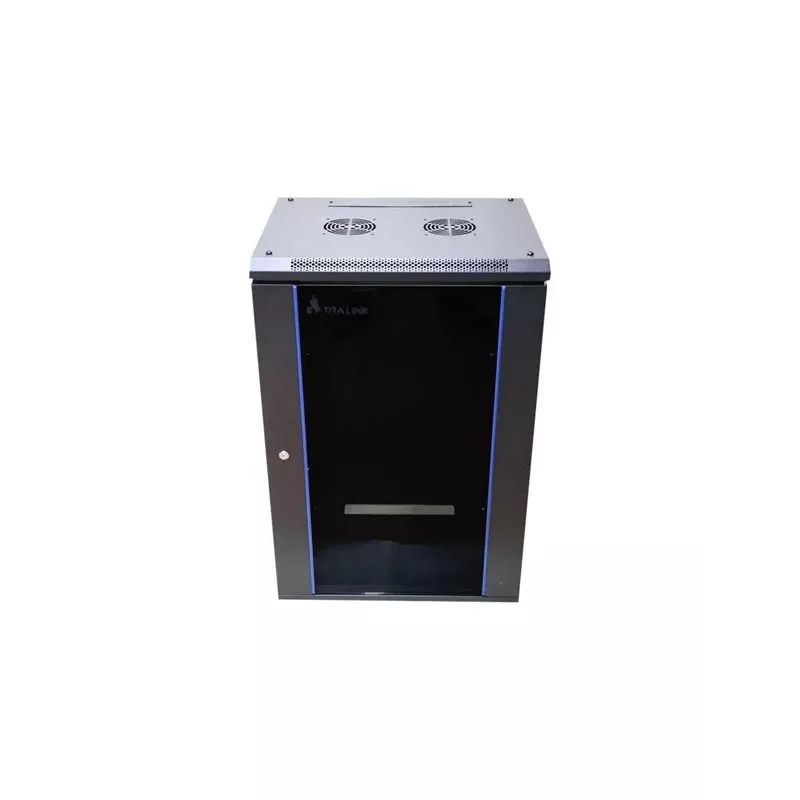 Armario de pared Extralink Rackmount cabinet 15U 600x450 negro con cerradura de llave y guías de rack