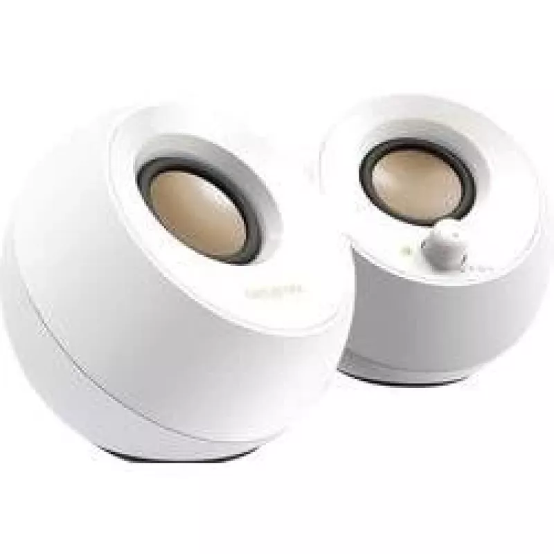 Creative Pebble 2.0 altavoces estéreo de escritorio, blanco