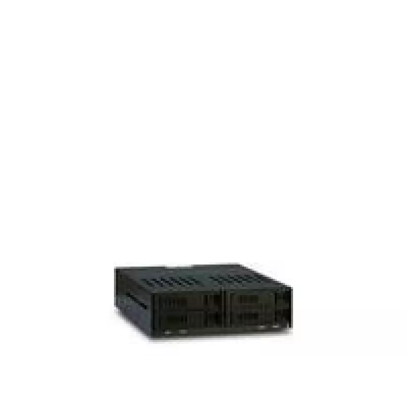 Inter-Tech X-3531 bastidor extraíble HDD/SSD para 4x SATA de 2,5 pulgadas en 1x bahía de 5,25 pulgadas, 6 Gbit/s, Hot Swap, ventilador de 30 mm, negro