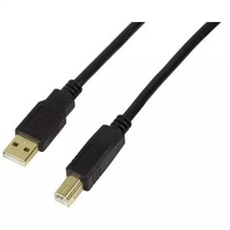 Cable USB LogiLink UA0264 USB 2.0 10 m USB A USB B negro
