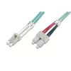 Cable de parcheo de fibra óptica Digitus OM3 LC/SC 1 m