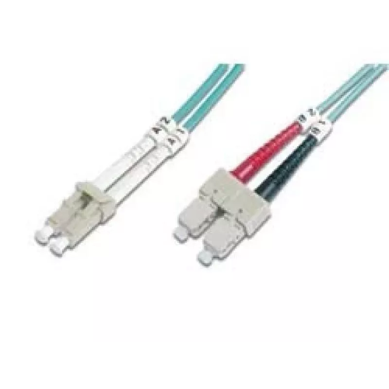 Cable de parcheo de fibra óptica Digitus OM3 LC/SC 1 m