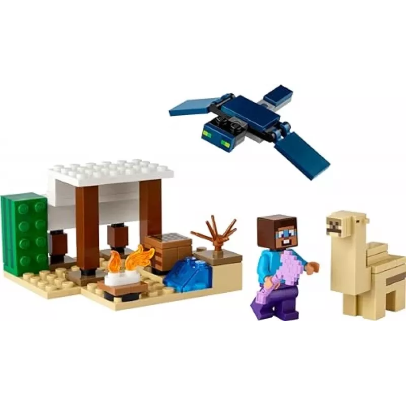 LEGO Minecraft 21251 Expedición al desierto de Steve Set de construcción de bioma de juguete