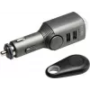 Cargador universal para dispositivos móviles Technaxx 4743 negro con enchufe de mechero para coche