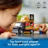 LEGO City Furgoneta de hamburguesas, camión de comida, juguete para niños y niñas a partir de 5 años, vehículo de construcción, set de cocina con minifigura de vendedor y accesorios
