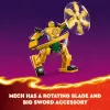 LEGO NINJAGO Mech de combate de Arin, figura de acción, juguete ninja para niños y niñas a partir de 4 años, set Dragons Rising con minifigura de Arin y mini-Kata
