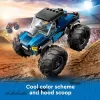 Juguete de construcción LEGO City 60402 Monster Truck azul con ruedas grandes, 148 piezas, 1 minifigura, edad 5+