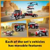 LEGO Creator 3-in-1 31146 Camión de plataforma con helicóptero