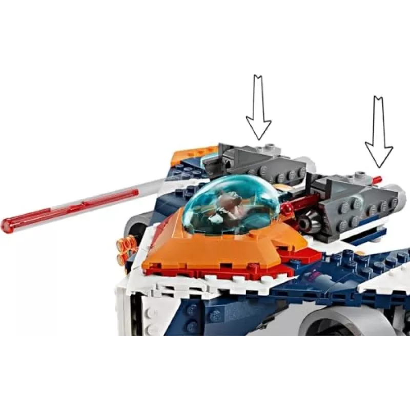 Juguete de construcción LEGO Marvel Super Heroes Nave espacial Rocket 76278 – Set Rocket y Ronan