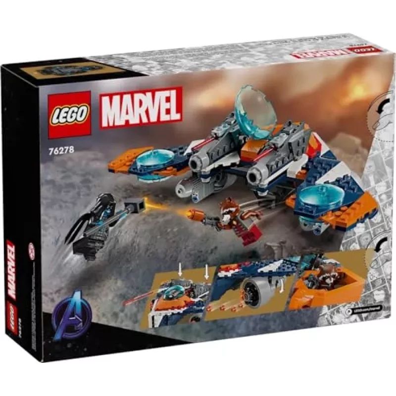 Juguete de construcción LEGO Marvel Super Heroes Nave espacial Rocket 76278 – Set Rocket y Ronan
