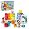 Juguete de construcción LEGO DUPLO 10421 Camión del abecedario, 36 piezas, 2 minifiguras, a partir de 2 años, medidas 110 × 140 × 70 mm