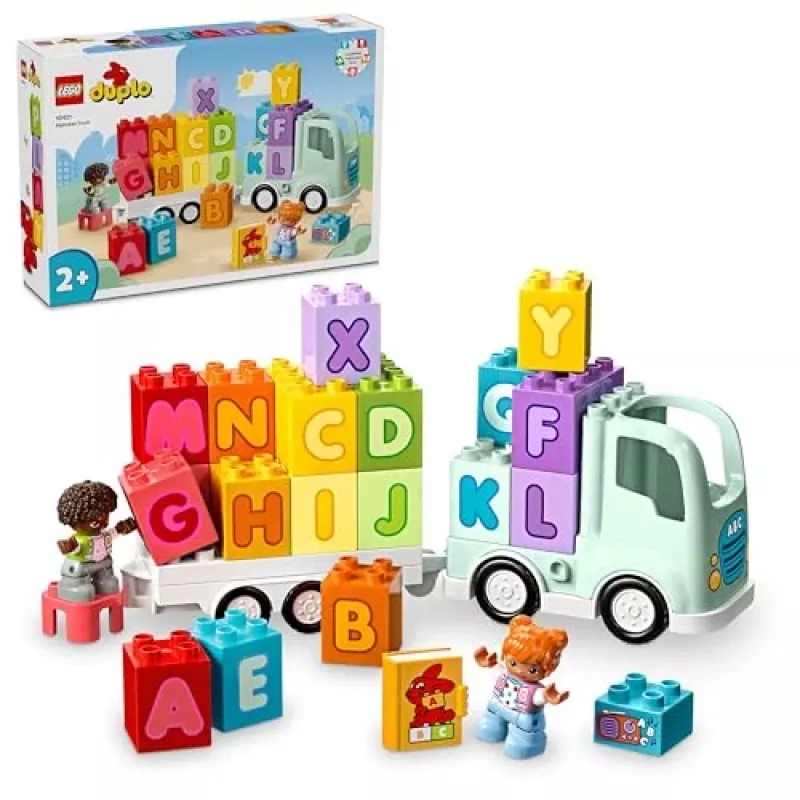 Juguete de construcción LEGO DUPLO 10421 Camión del abecedario, 36 piezas, 2 minifiguras, a partir de 2 años, medidas 110 × 140 × 70 mm