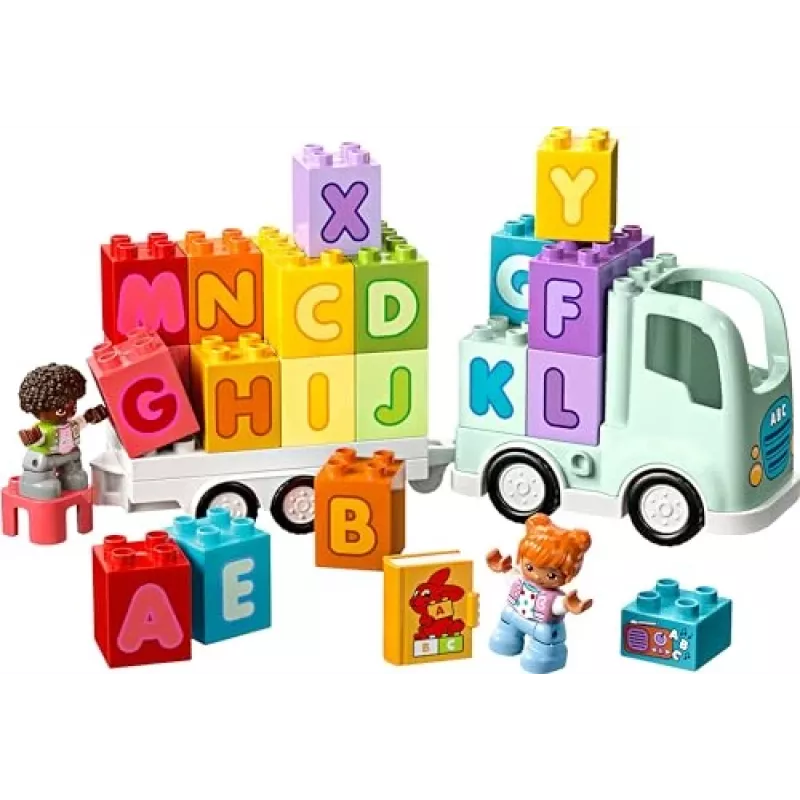 Juguete de construcción LEGO DUPLO 10421 Camión del abecedario, 36 piezas, 2 minifiguras, a partir de 2 años, medidas 110 × 140 × 70 mm