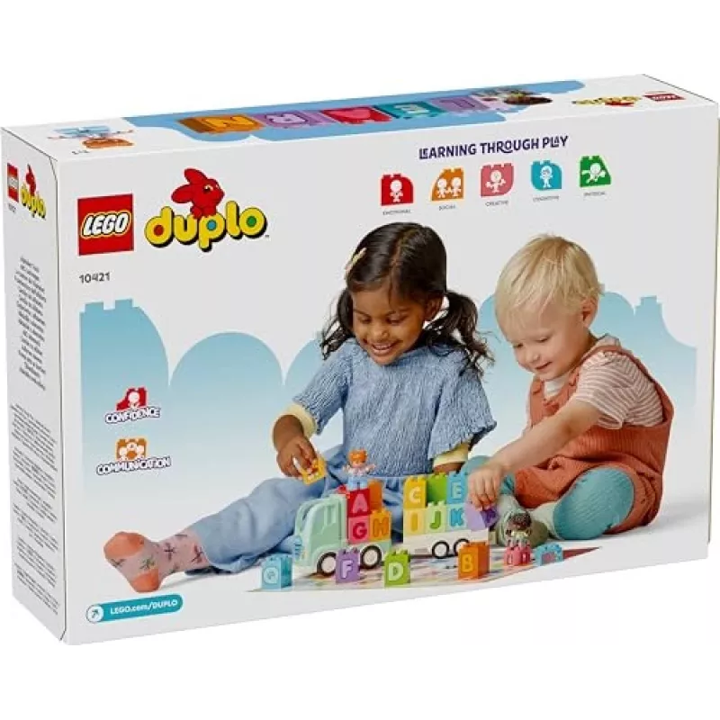 Juguete de construcción LEGO DUPLO 10421 Camión del abecedario, 36 piezas, 2 minifiguras, a partir de 2 años, medidas 110 × 140 × 70 mm