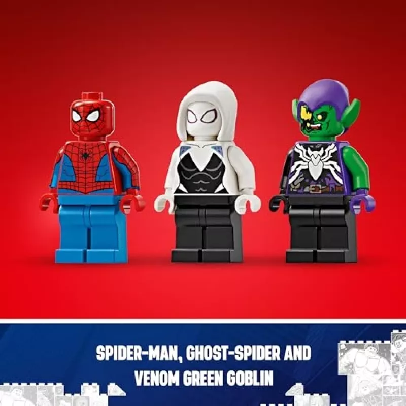 LEGO Marvel 76279 Spider-Man Coche de carreras y Venom Green Goblin Set de construcción