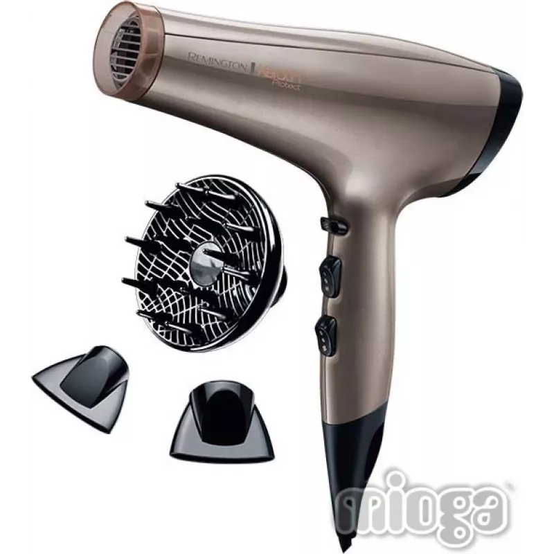 Secador de pelo con 2200 W de potencia de Keratin Protect - Channel AC 8002, pack de 1