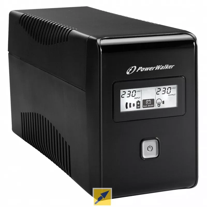 PowerWalker VI 850 LCD sistema de alimentación ininterrumpida (SAI) Line-Interactive 0,85 kVA 480 W