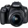 Cámara réflex Canon EOS 2000D BK 18-55 IS II EU26 kit 24,1 MP CMOS 6000 x 4000 píxeles negro