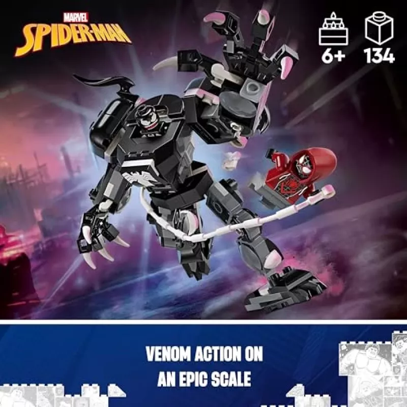 LEGO 76276 Marvel Armadura mech de Venom vs. Miles Morales