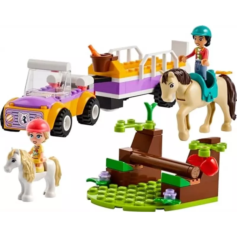 LEGO Friends Set de juego de animales con remolque para caballos y ponis 42634