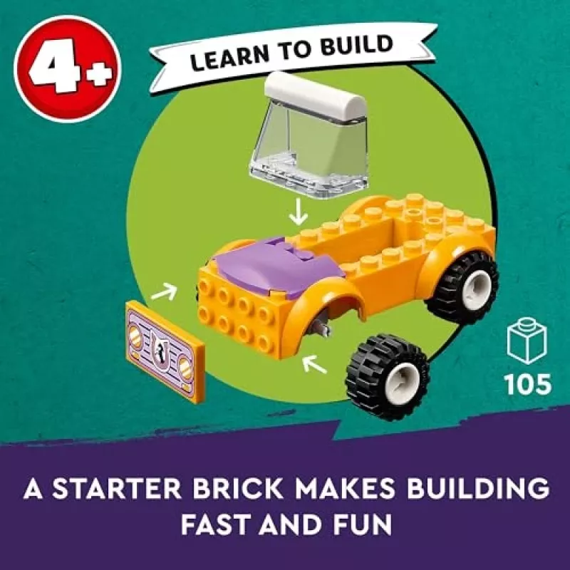 LEGO Friends Set de juego de animales con remolque para caballos y ponis 42634