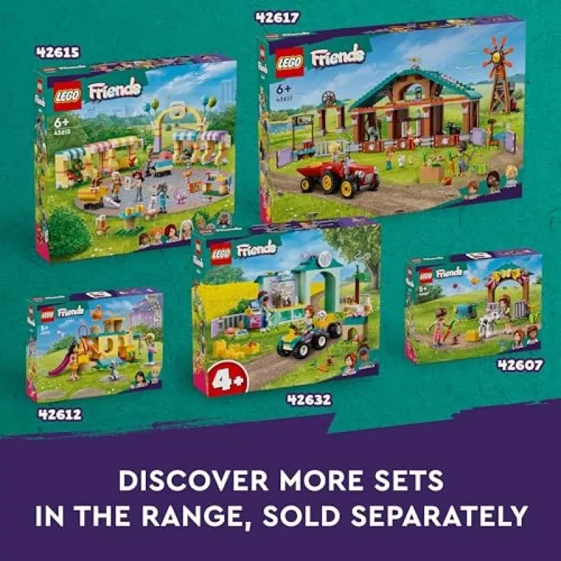 LEGO Friends Set de juego de animales con remolque para caballos y ponis 42634