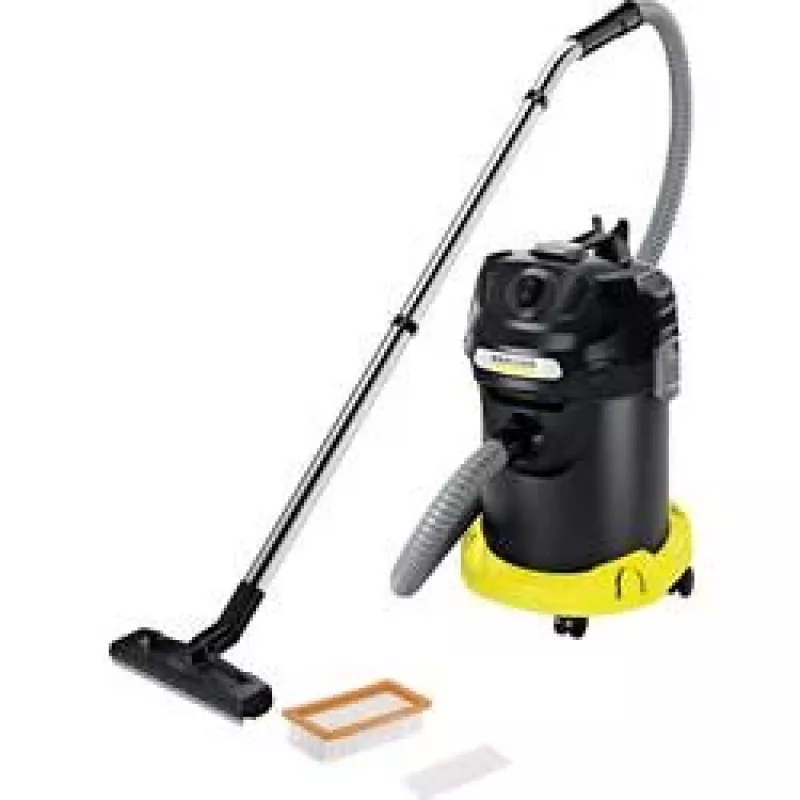 Aspirador en seco Karcher AD 4 Premium — 17 l, 600 W, sin bolsa, manguera metálica, tubo cromado