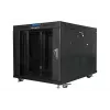 Armario de pie Lanberg FF01-8015-12BL 15U Negro 800 kg