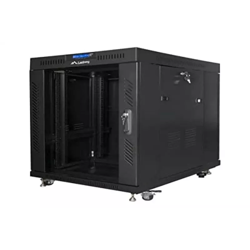 Armario de pie Lanberg FF01-8015-12BL 15U Negro 800 kg