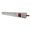 DIGITUS Professional A-19-STRIP-2-IMP – regleta de alimentación (rack – montaje en rack) – corriente alterna 250 V – alimentación de entrada – salida