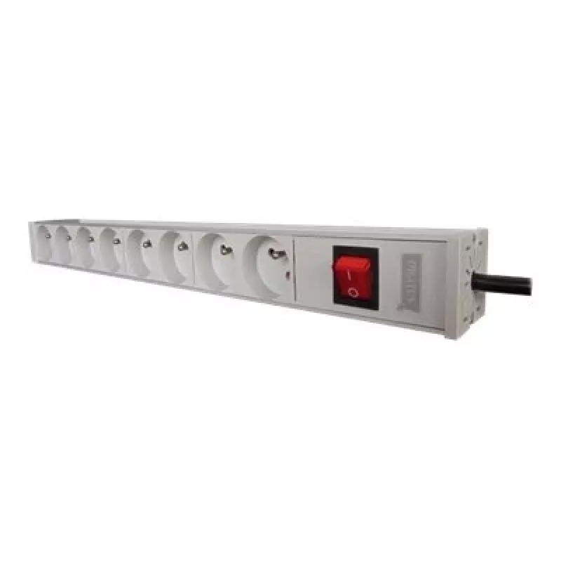 DIGITUS Professional A-19-STRIP-2-IMP – regleta de alimentación (rack – montaje en rack) – corriente alterna 250 V – alimentación de entrada – salida